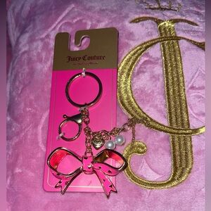 🎀Juicy Couture Pink Bow Keychain/Bag Charm🎀
